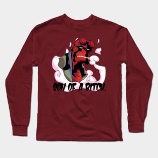 Hellboy ''son of a bitch'' Long Sleeve T-Shirt